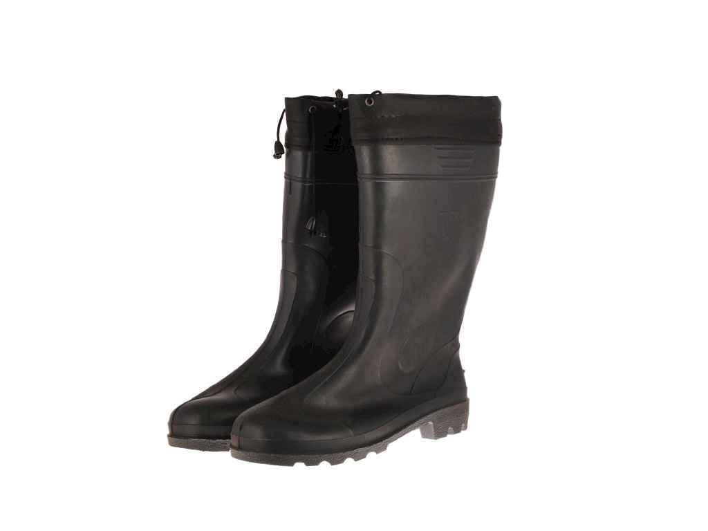 Сапоги резиновые мужские Verona с войлочной вставкой на шнурке р. 42 Черный (101813)