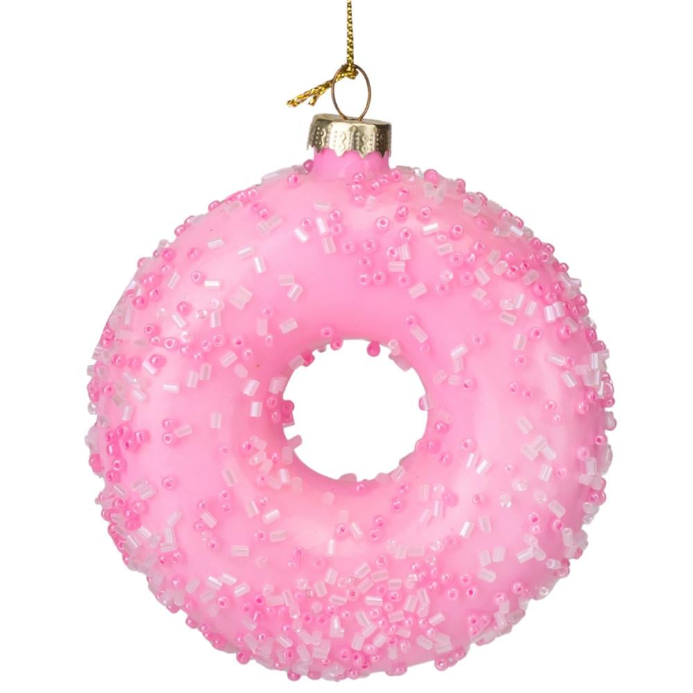 Елочная игрушка Сладкий пончик 10 см 3 шт. (6030-017)