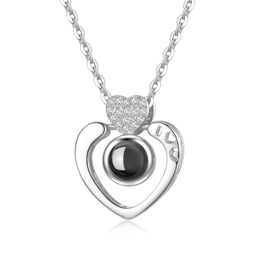 Подвеска Sunroz Heart Я люблю тебя на 100 языках Серебряный (SUN3105)