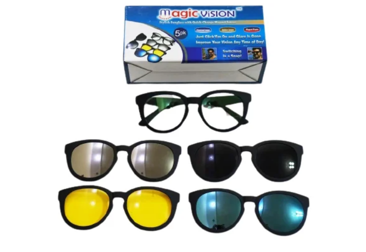 Очки солнцезащитные Magic Vision 5в1 антибликовые (6020) Очки солнцезащитные Magic Vision 5в1 антибликовые (6020)