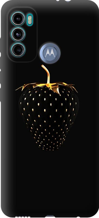 Чехол на Motorola G60 Черная клубника (3585u-2467-42517)
