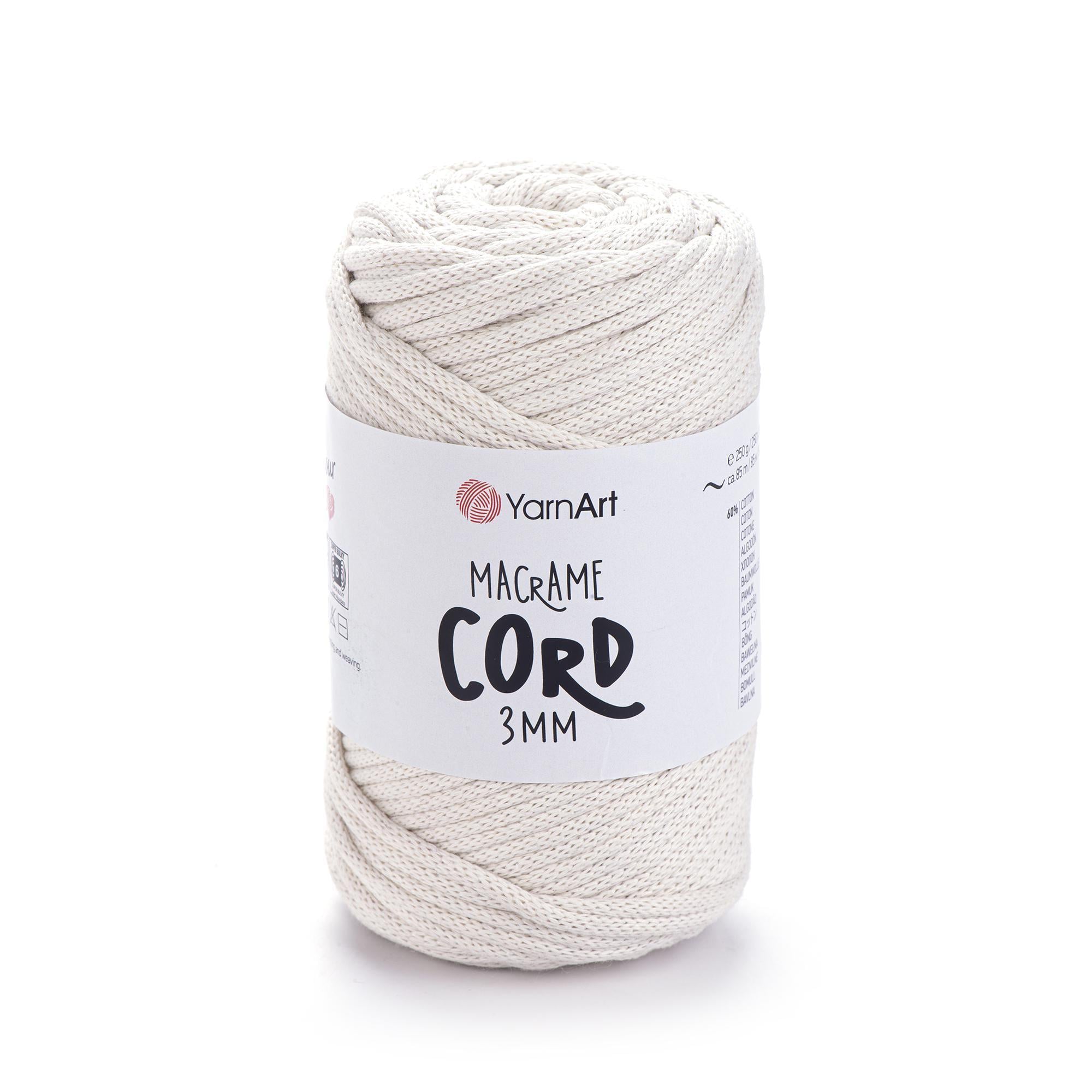 Шнур плетеный Macrame Cord 3 мм Натуральный №752 (1752312541)