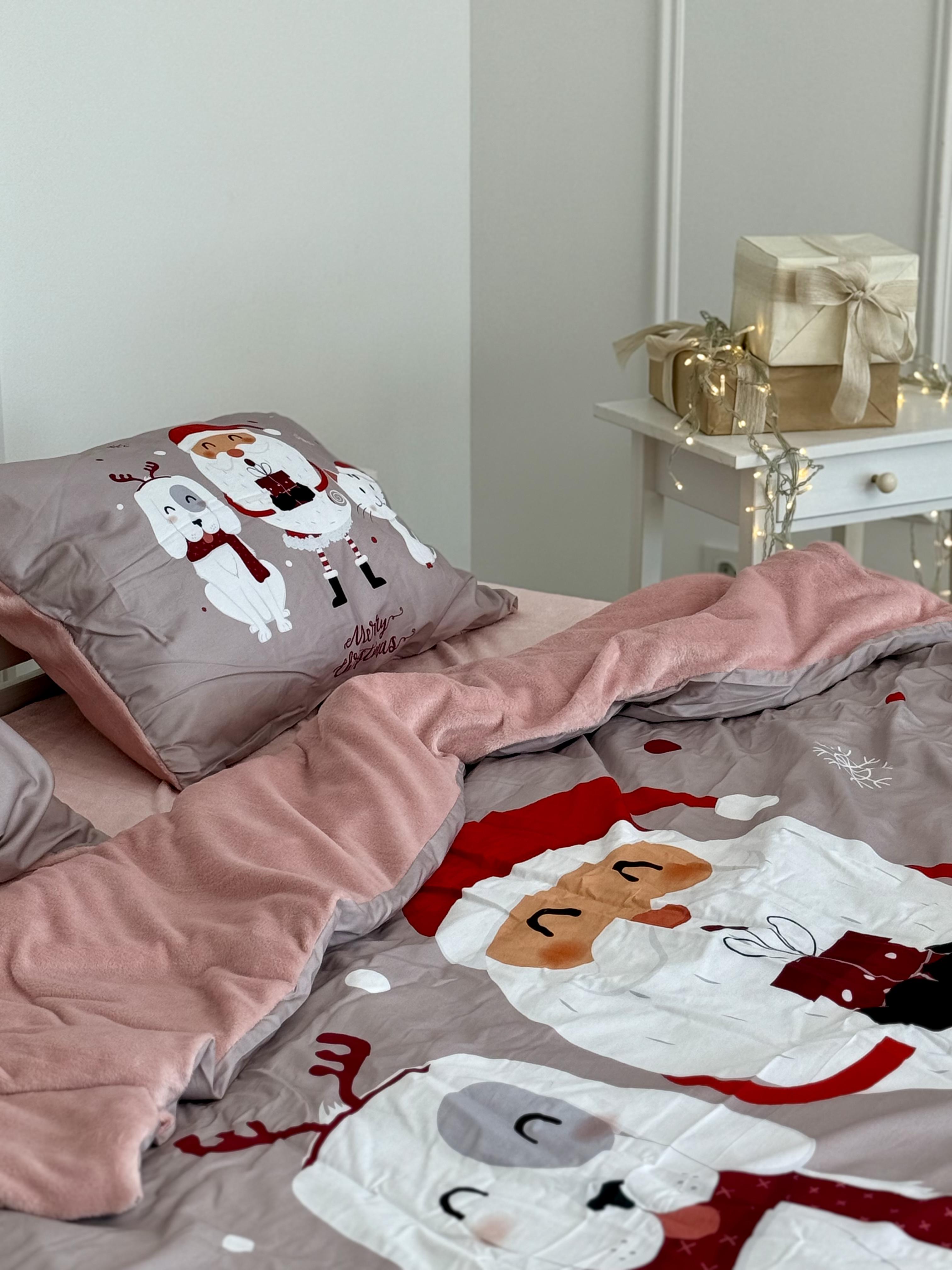 Комплект постельного белья Праздничный Зверополис плюш/сатин полуторный/наволочки 50х70 см (9016) - фото 7 Комплект постельного белья Праздничный Зверополис плюш/сатин полуторный/наволочки 50х70 см (9016) - фото 7