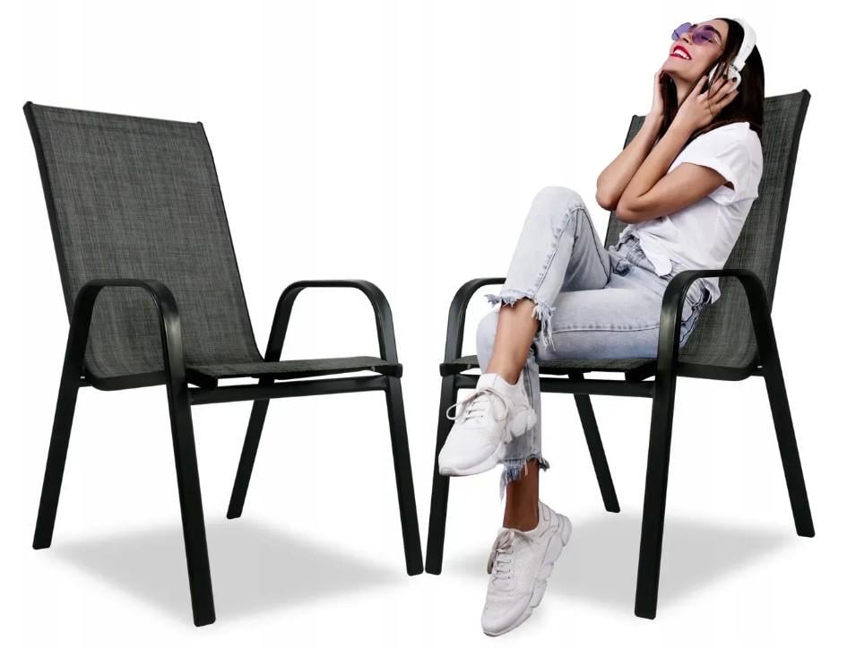 Комплект садовых стульев Garden Line Черный - фото 6 Комплект садовых стульев Garden Line Черный - фото 6