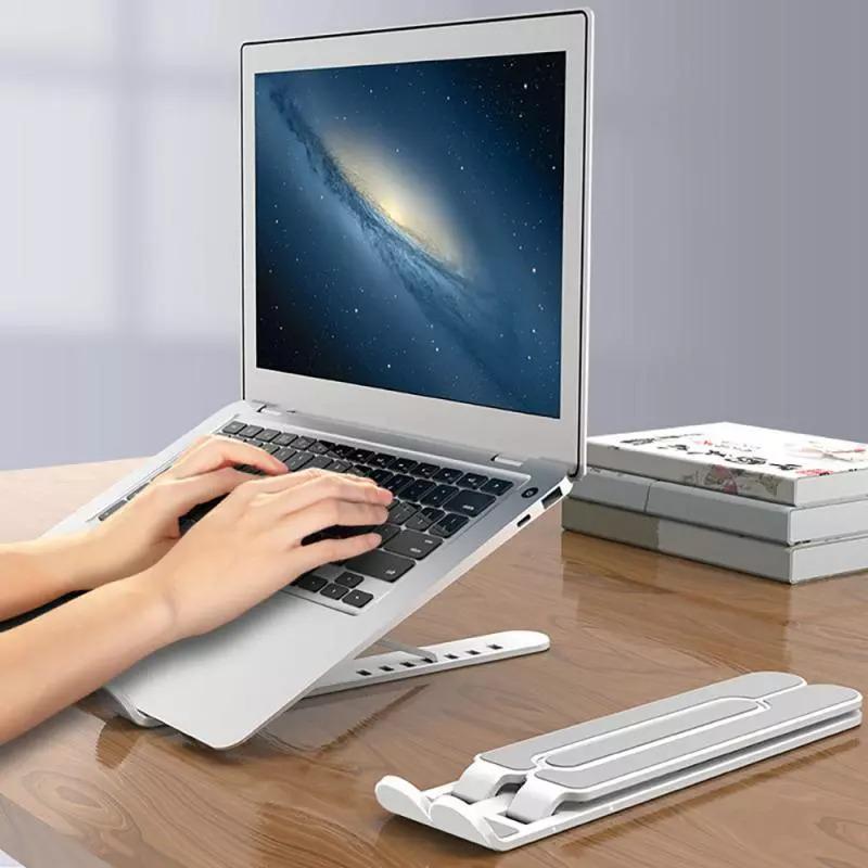 Раздвижная подставка для ноутбука Notebook Bracket P1 Белый (1009376-White) - фото 4