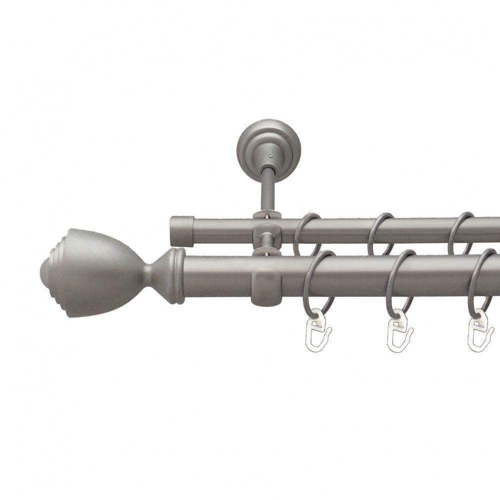 Карниз для штор Orvit Палацио двухрядный гладкий 25\16 мм 300 см Сатин (6353182) Карниз для штор Orvit Палацио двухрядный гладкий 25\16 мм 300 см Сатин (6353182)