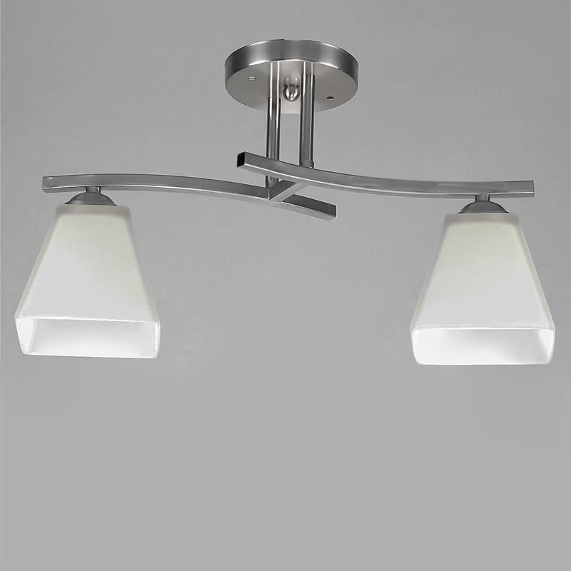 Люстра потолочная Light House NM-14675/2 CR+WT на две лампы Хром