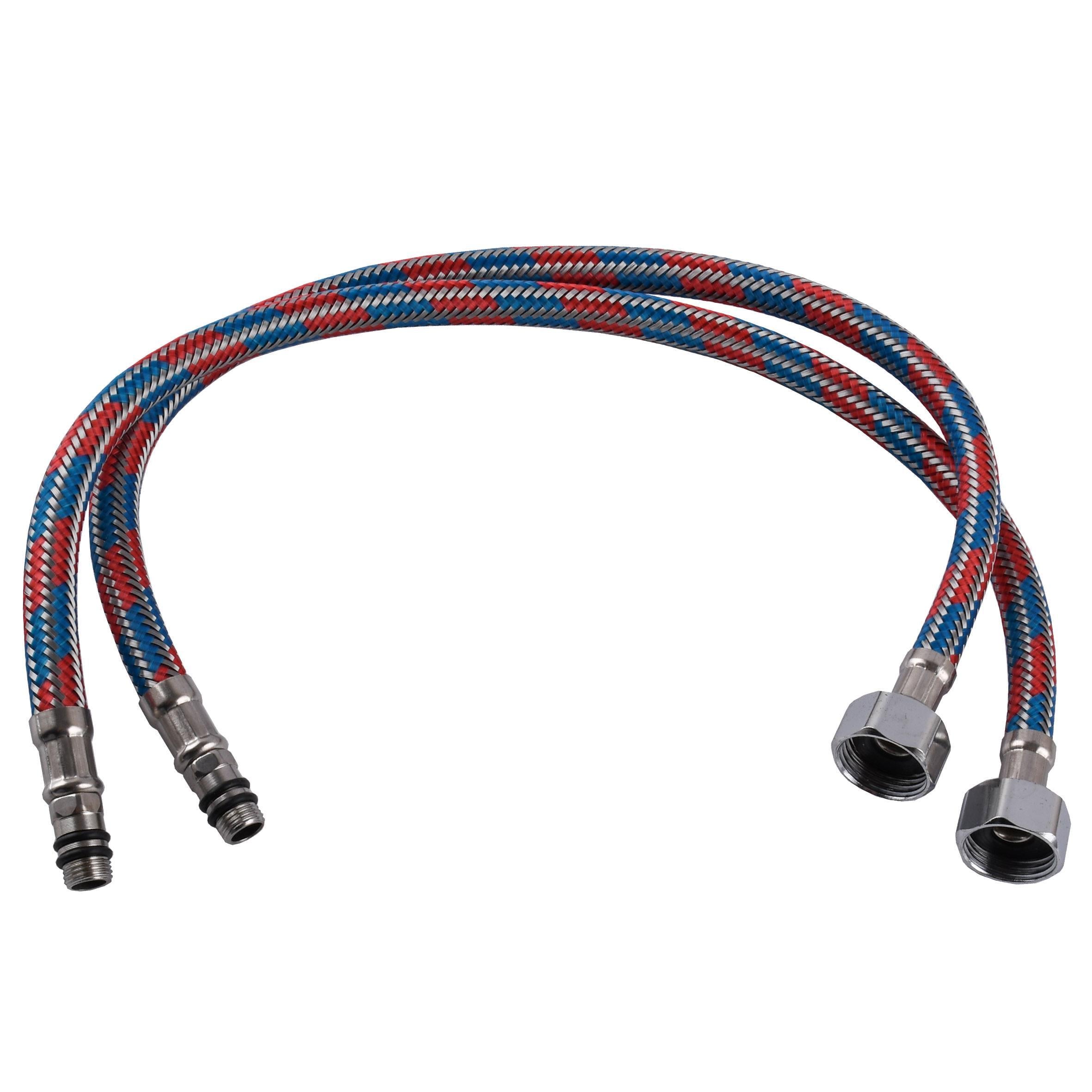 Шланги для смесителя Globus Lux М10x1/2" 0,5 м антикоррозия 1 пар (000030475)