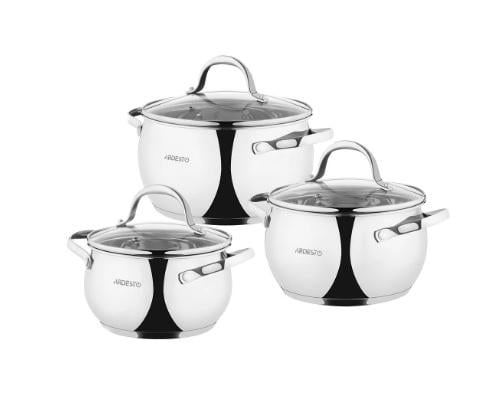 Набір каструль Ardesto 1906GS нержавіюча сталь 6 пр. (14904795)