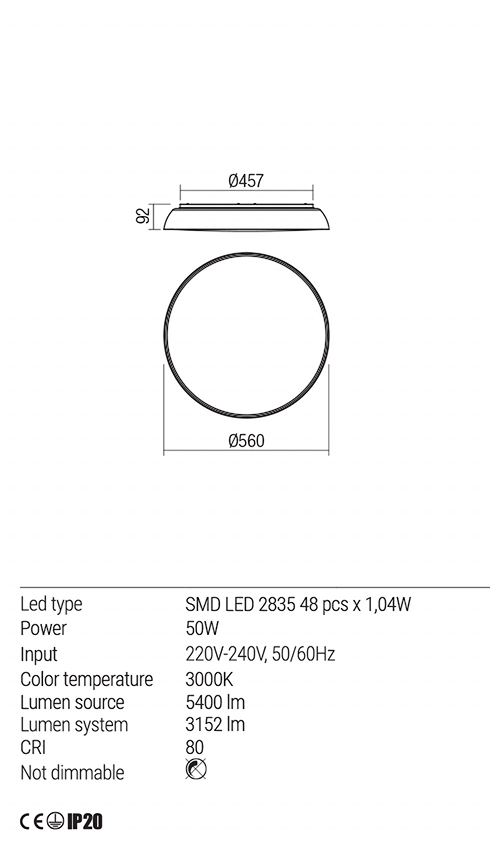 Светильник потолочный Redo Erie Pl 50 W 3000K Ip22 Bk 4.1.2 (01-1682) - фото 3 Светильник потолочный Redo Erie Pl 50 W 3000K Ip22 Bk 4.1.2 (01-1682) - фото 3