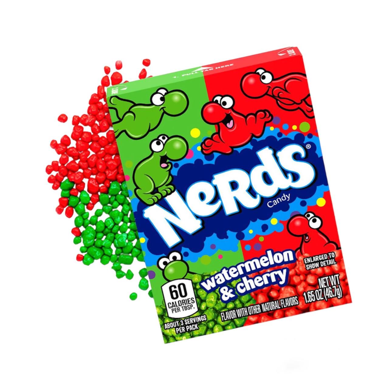 Нердсы Nerds Watermellon & Cherry Арбуз-вишня 46,7 г (00000006030)