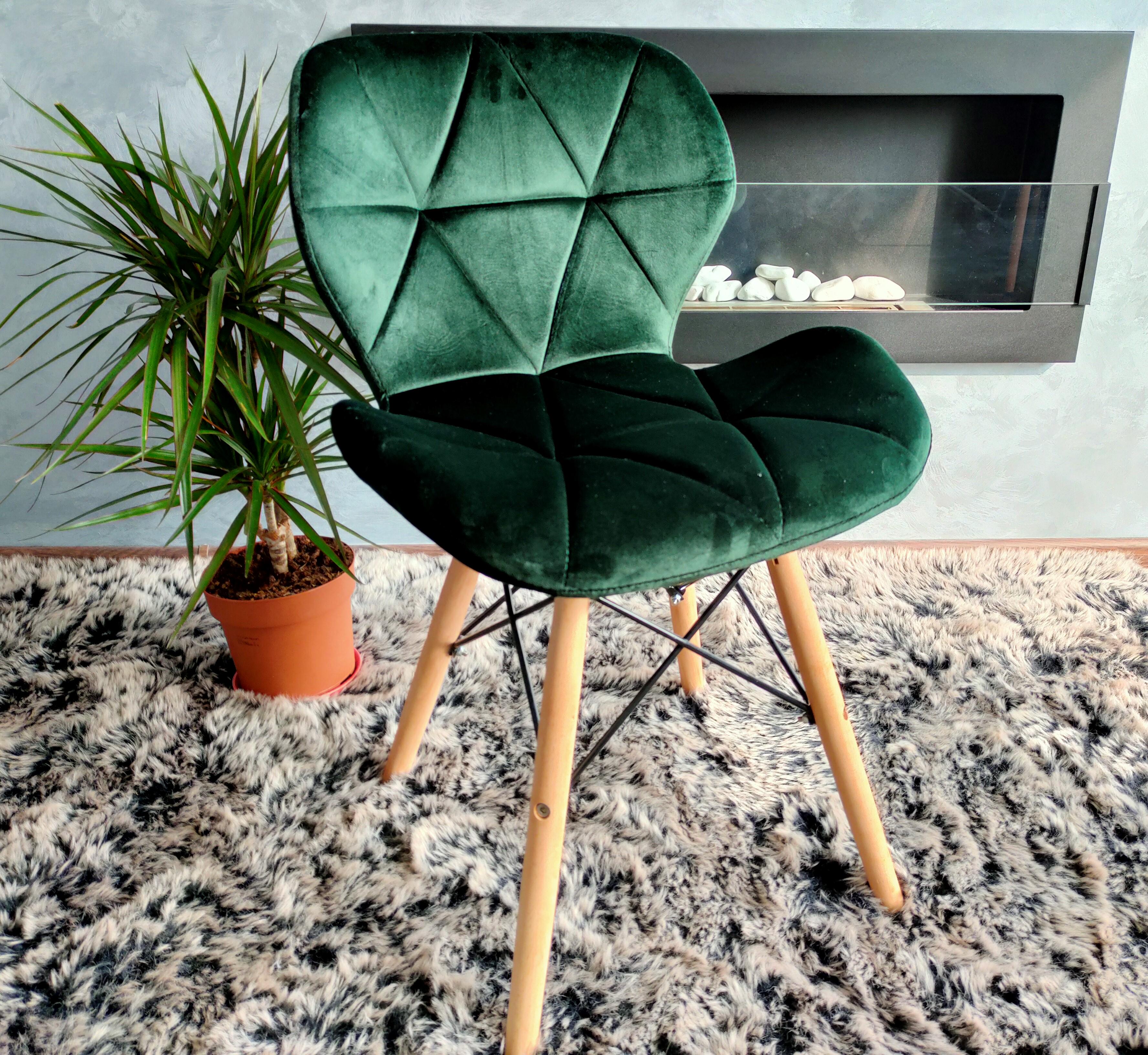 Крісло скандинавське Zano Велюр Зелений - фото 5 Крісло скандинавське Zano Велюр Зелений - фото 5