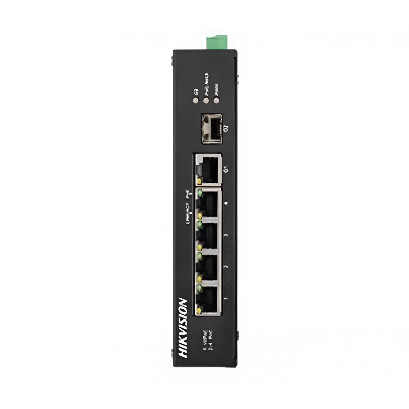 Коммутатор неуправляемый Hikvision DS-3T0306HP-E/HS POE Черный (99-00004412)