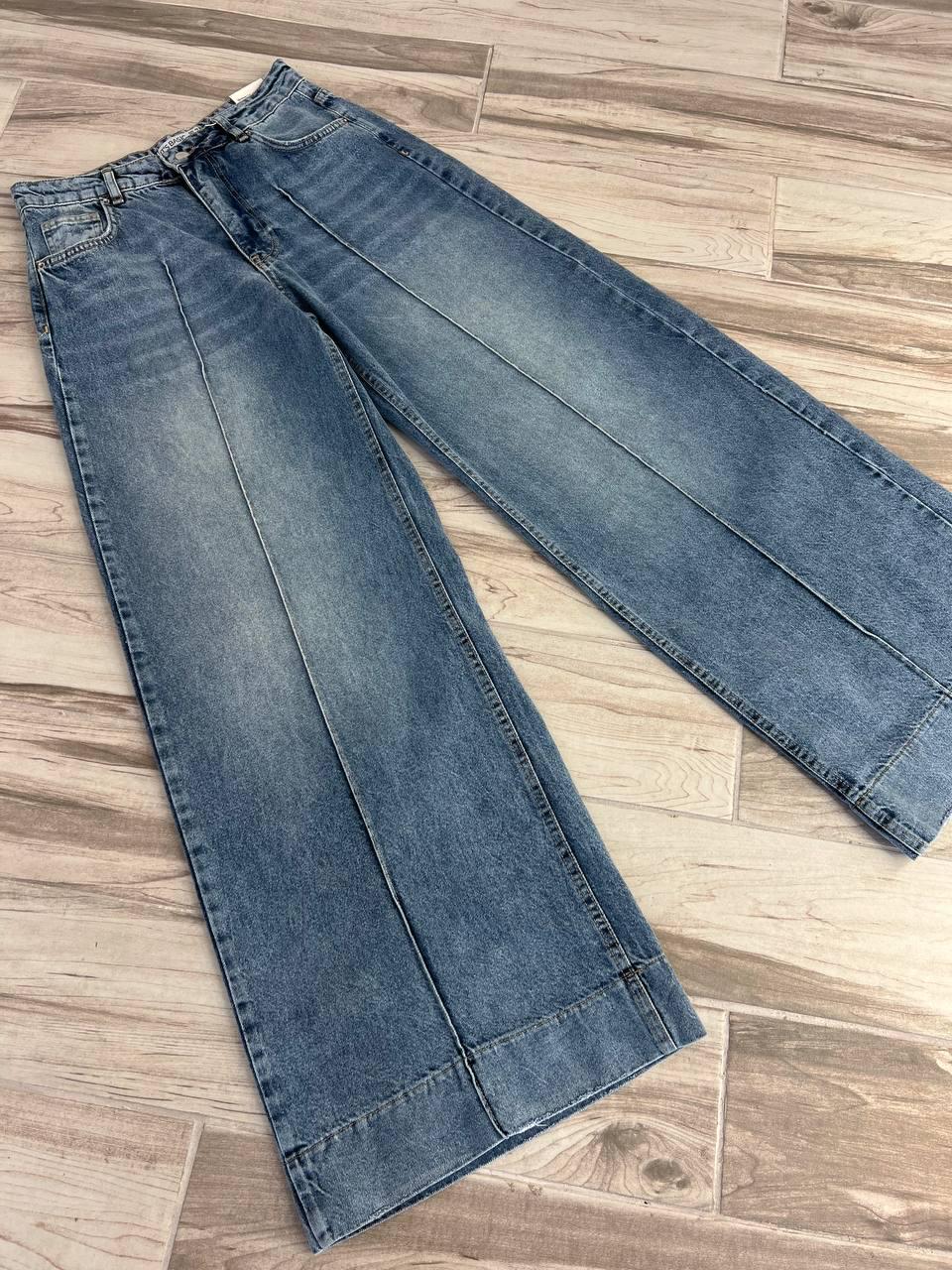 Джинси жіночі ITS Basic 3717-31 PALAZZO jeans вільні палаццо широкі кльош стрілка довгі р. 36 Світло-синій (3906) - фото 4 Джинси жіночі ITS Basic 3717-31 PALAZZO jeans вільні палаццо широкі кльош стрілка довгі р. 36 Світло-синій (3906) - фото 4