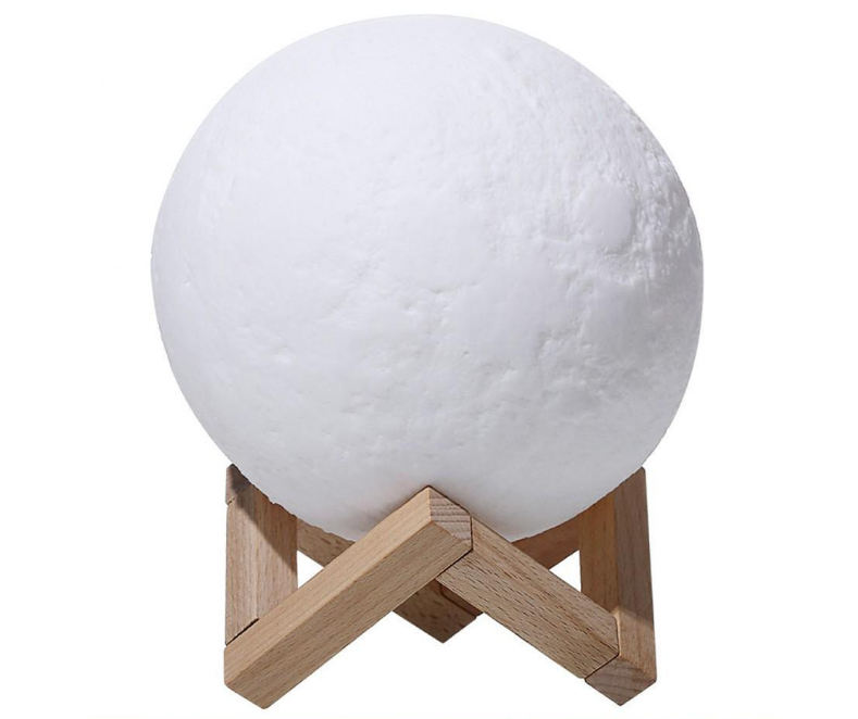 Ночник аккумуляторный RGB Луна 16 режимов света 15 см (27813443)