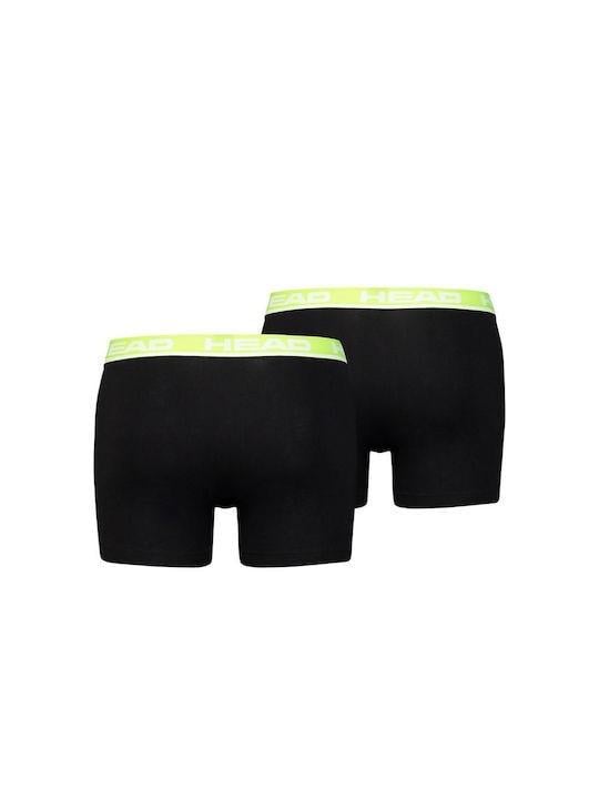 Труси-боксери Head BASIC BOXER 2P XL Світло-зелений/Чорний (701202741-019 XL) - фото 2