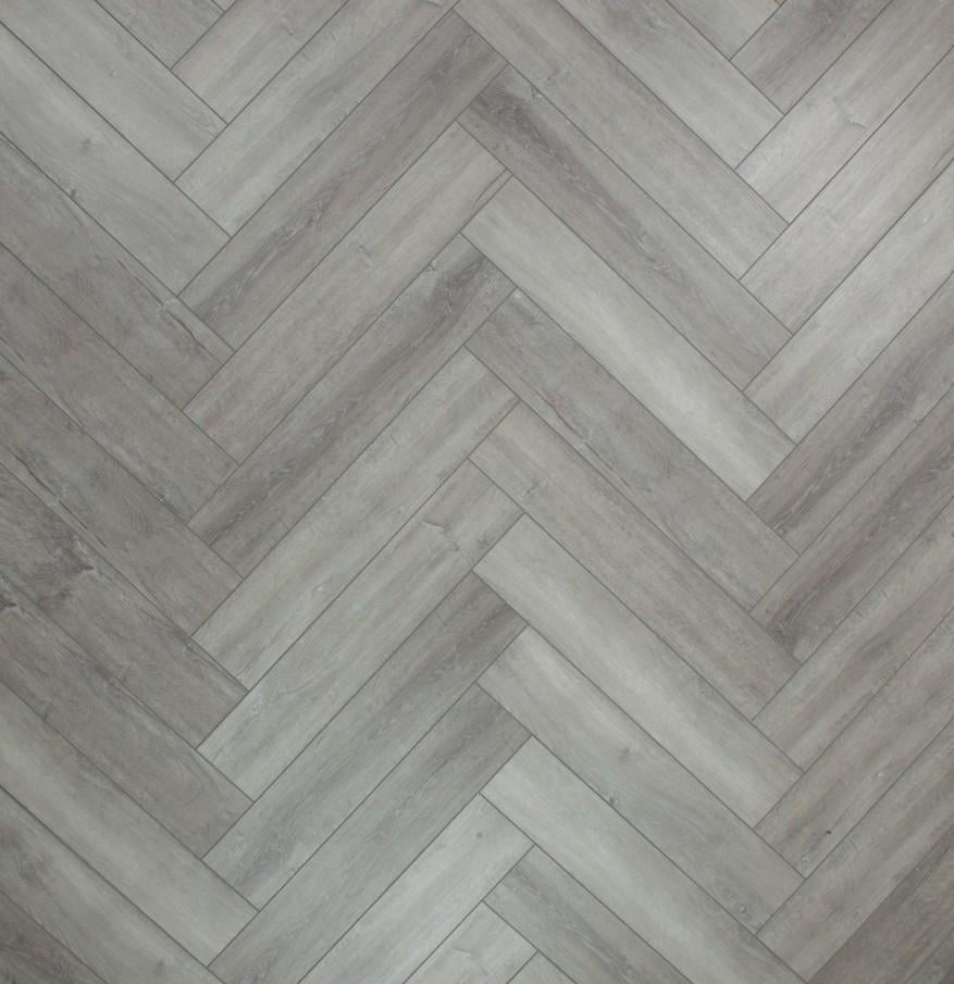 Ламинат виниловый SPC LVT Aberhof Carmelita английская елка 1687 с подкладкой (29784665)