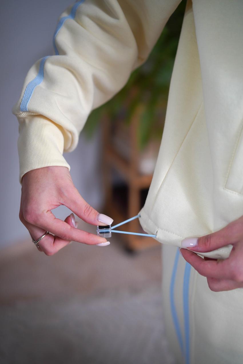 Костюм женский М208.4 на замке с начесом XL Светлый лимон (1027-1-63) - фото 8