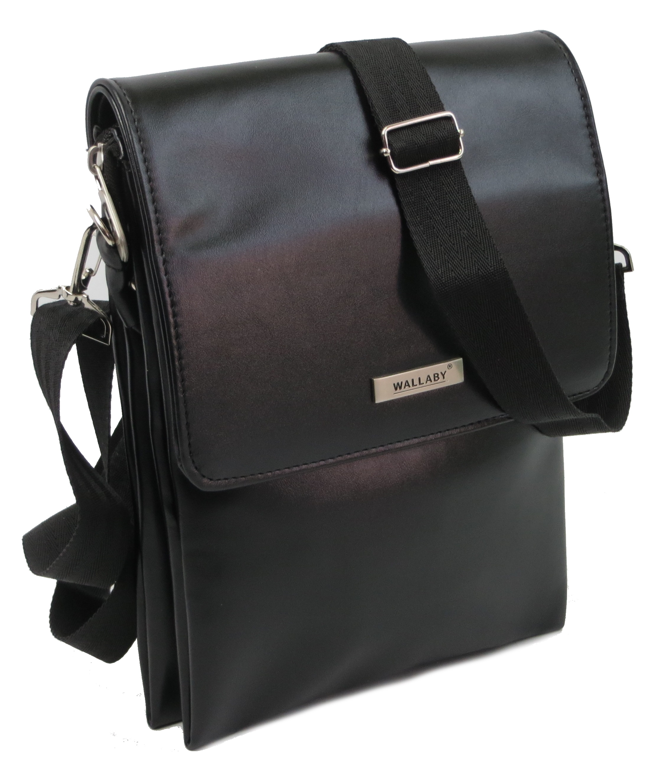 Сумка мужская Wallaby через плечо из искусственной кожа Черный (205247)