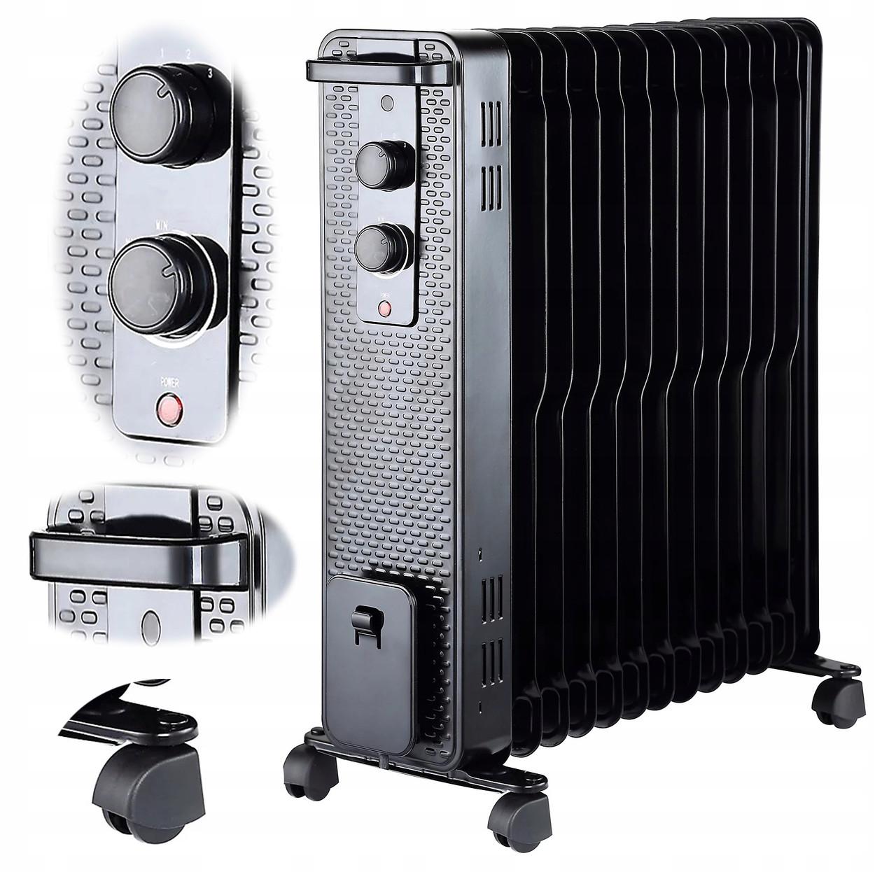 Обогреватель электрический масляный 3000W (2371524996_euro_2) - фото 3 Обогреватель электрический масляный 3000W (2371524996_euro_2) - фото 3