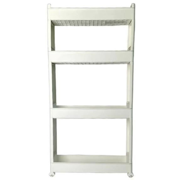 Этажерка-органайзер Motek SR-04 четырехъярусная на колесах (51905)