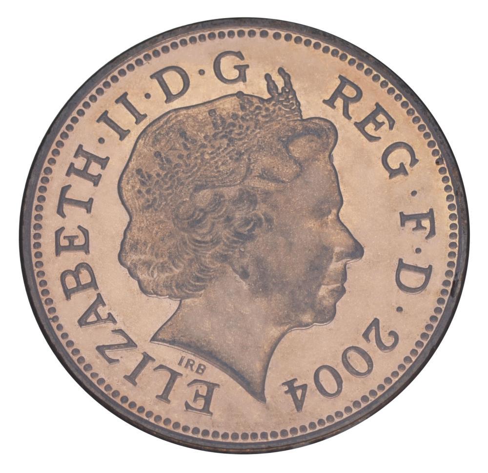 Коллекционная монета Великобритания 2 пенса 2004 F-VF (М20945)