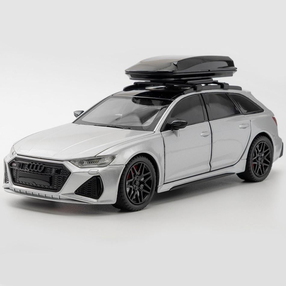 Игрушечная машинка металлическая AutoExpert Audi RS6 1:24 масштабная коллекционная модель Серый (30101149)
