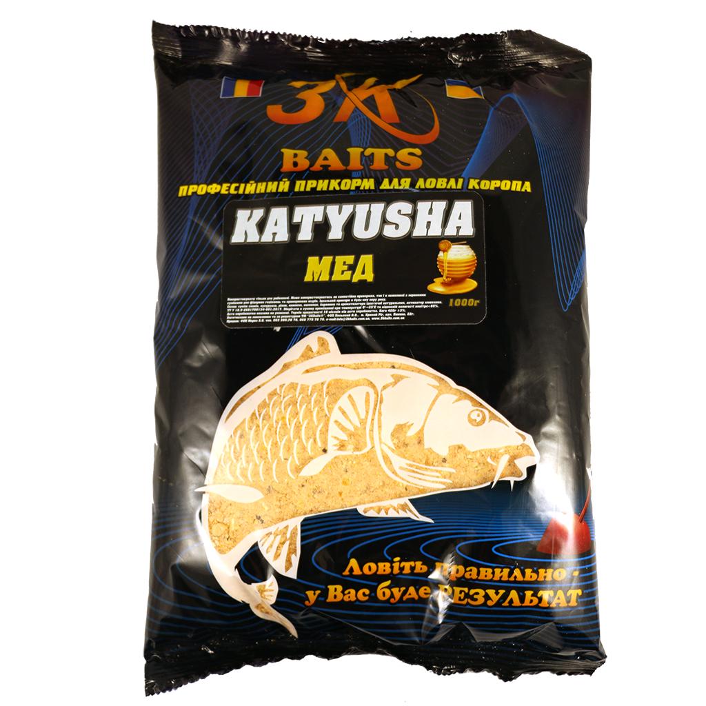 Прикормка 3KBaits KATYUSHA 1000 г Мед (3KB1065)