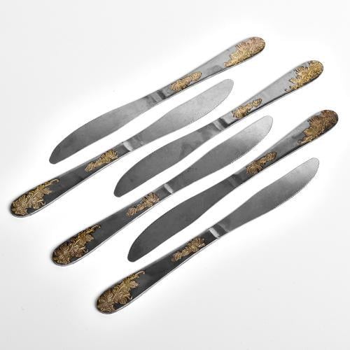 Ножі столові Stenson Flowers R92128 нержавіюча сталь 6 шт. (13827092)