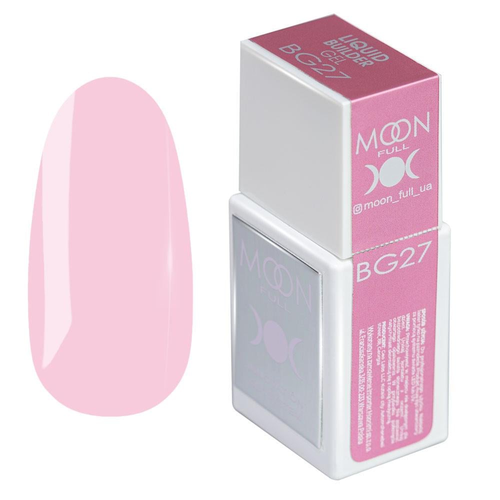 Гель для наращивания моделирующий Moon Full Liquid Builder Gel №BG27 15 мл