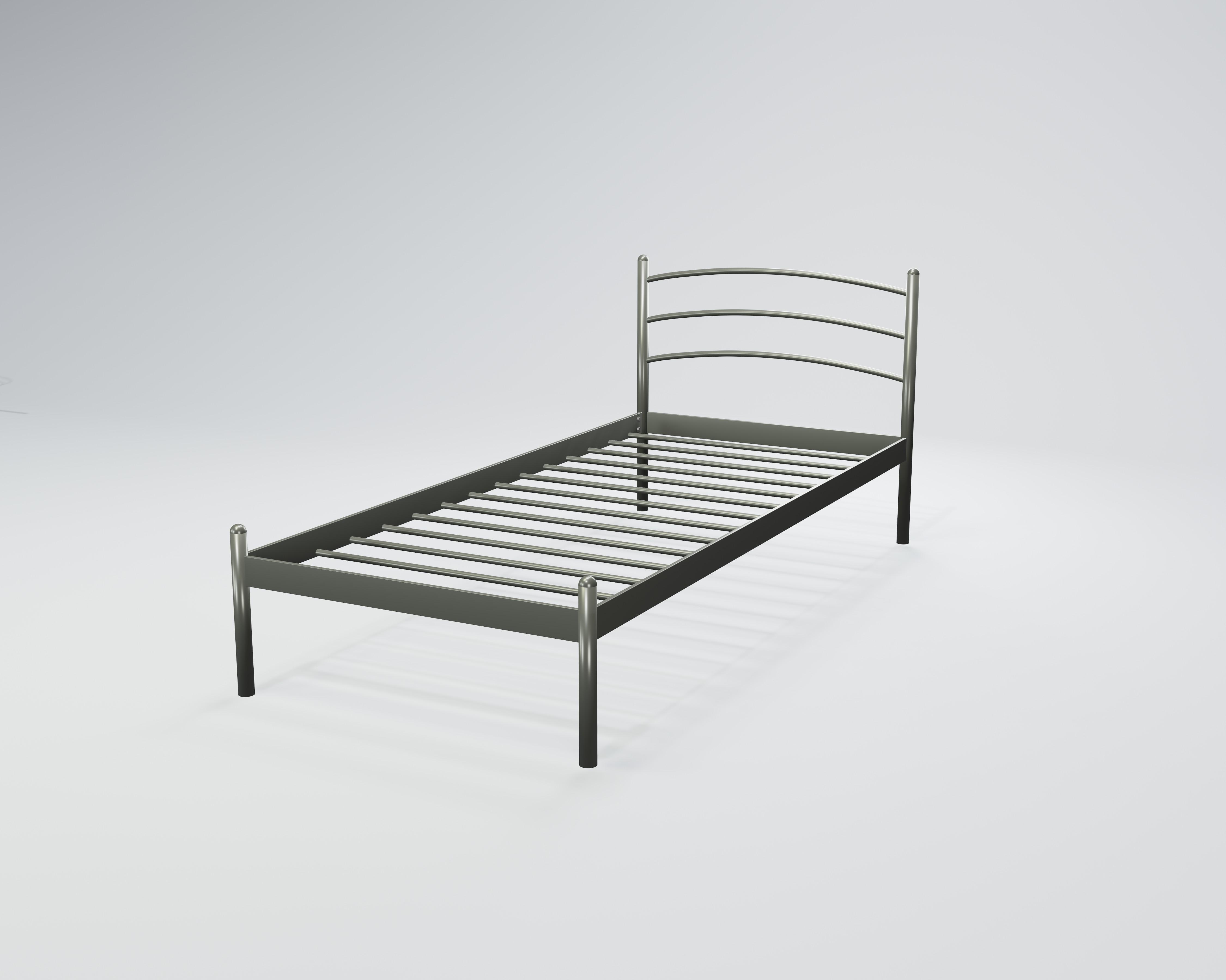 Кровать металлическая Маранта Мини 90x200 см Серый Кровать металлическая Маранта Мини 90x200 см Серый