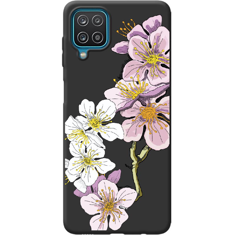 Чехол Boxface Samsung M225 Galaxy M22 Cherry Blossom Черный силикон (43528-cc4-42994)