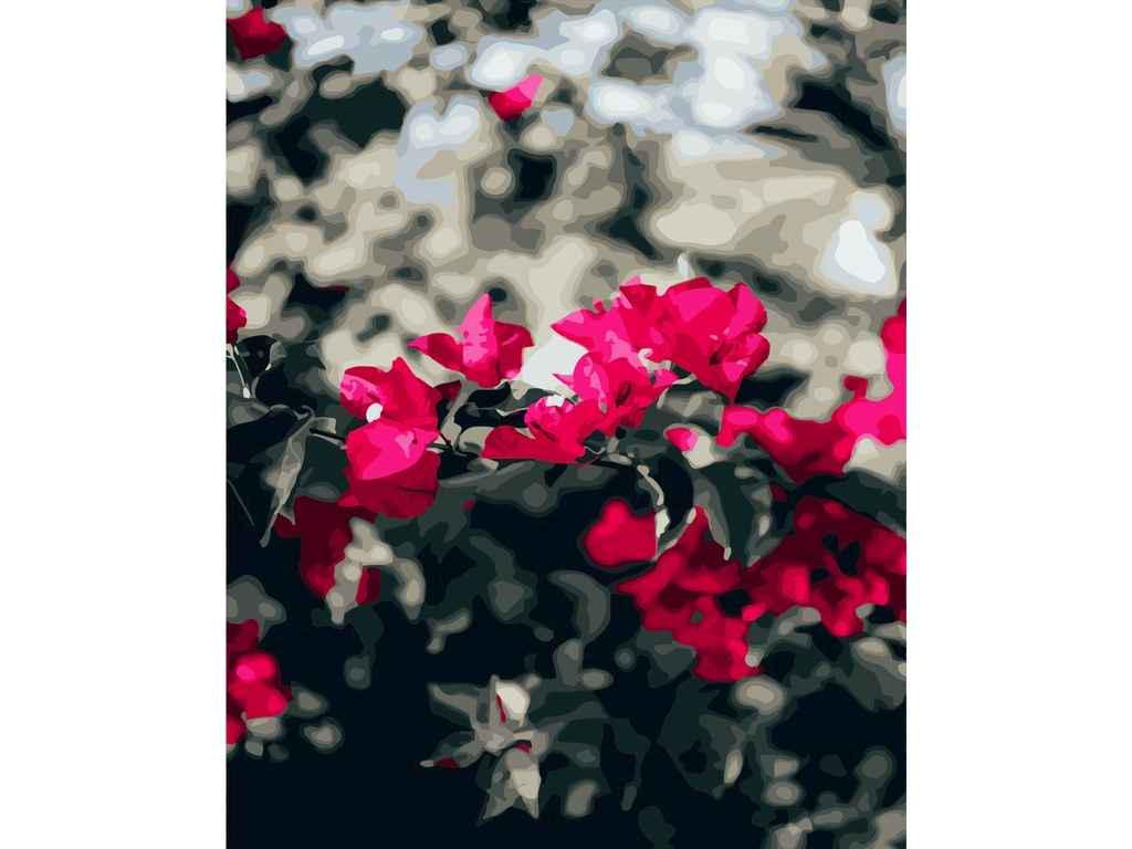 Картина по номерам Strateg Розовая веточка 40х50 см (GS311)