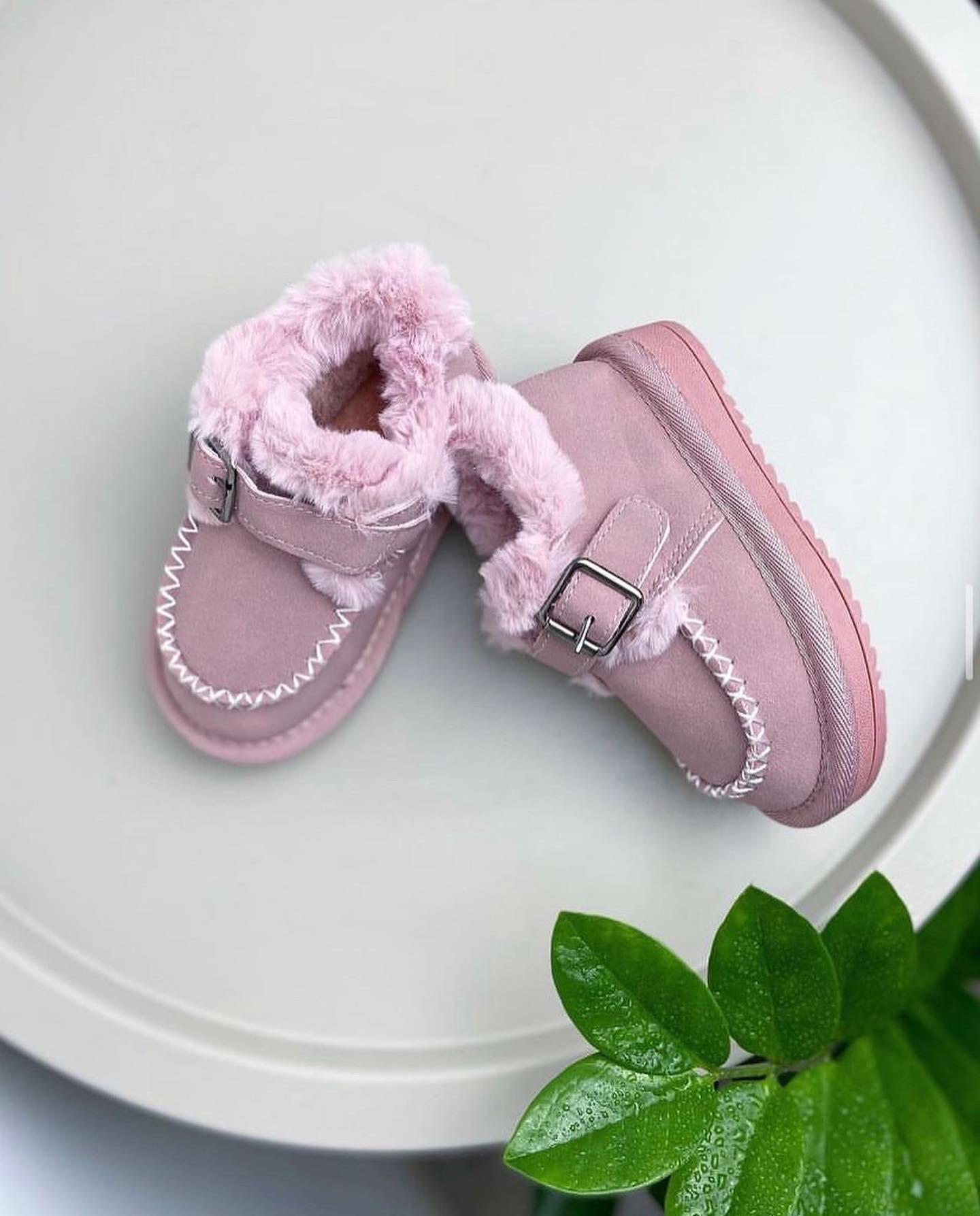 Угги детские зимние р. 25 Розовый (398)