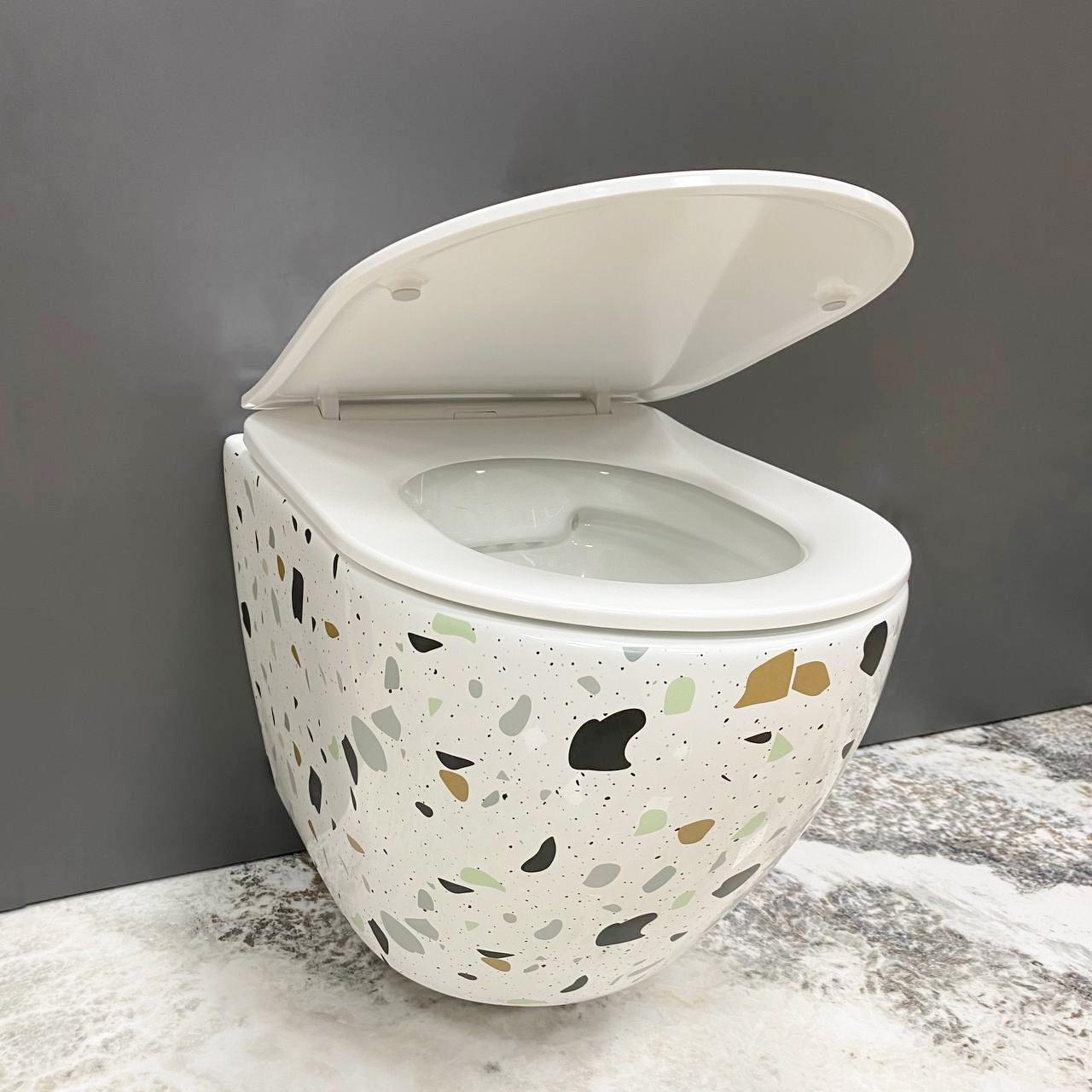 Унитаз подвесной VBI Vulcano Terazzo (2808389255)