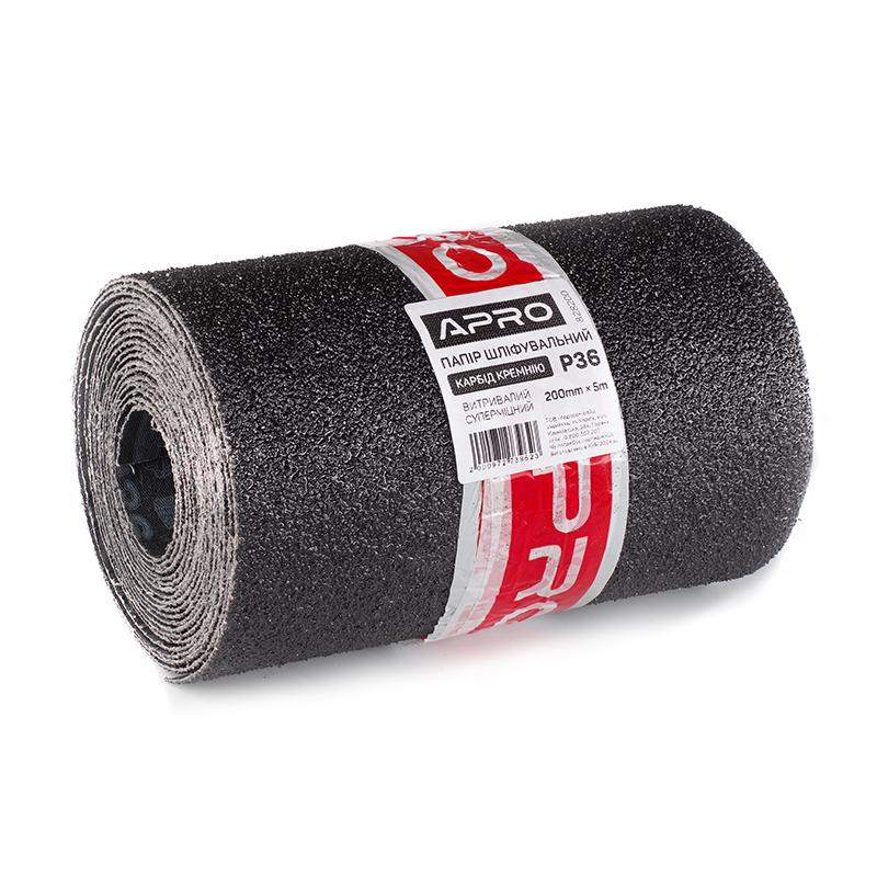 Бумага шлифовальная Apro тканевая Ultra выносливый карбид кремния 200 мм x 5 м P36 (828200)