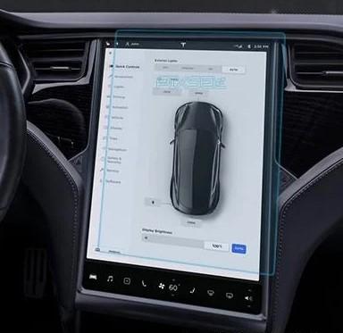 Защитное стекло Pixsel гибридное матовое на монитор Tesla MODEL X 16,8" 2015