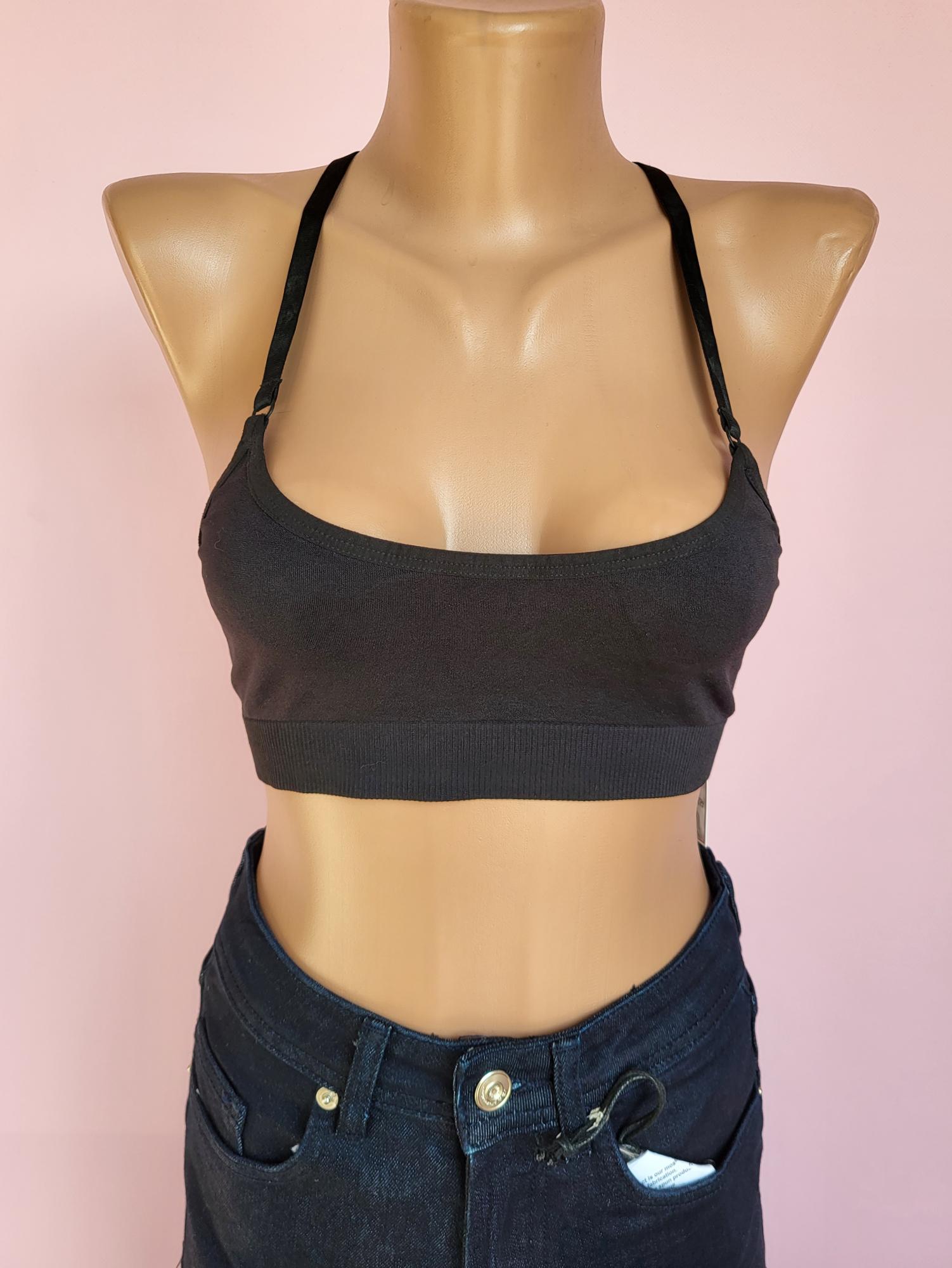 Топ женский без чашечек 10879 S Черный (42) - фото 2 Топ женский без чашечек 10879 S Черный (42) - фото 2