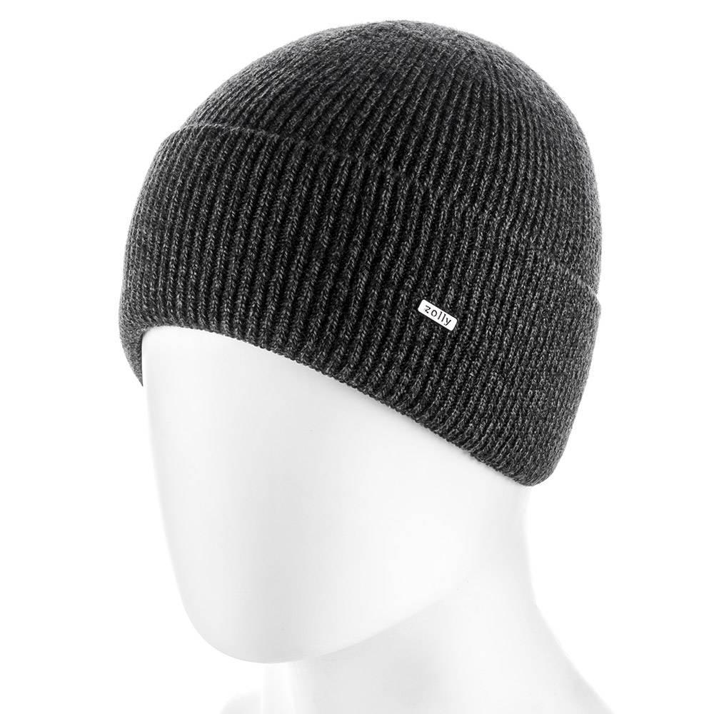 Шапка мужская на флисе Zolly ZH174 one size Черный/Серый (1464410058)