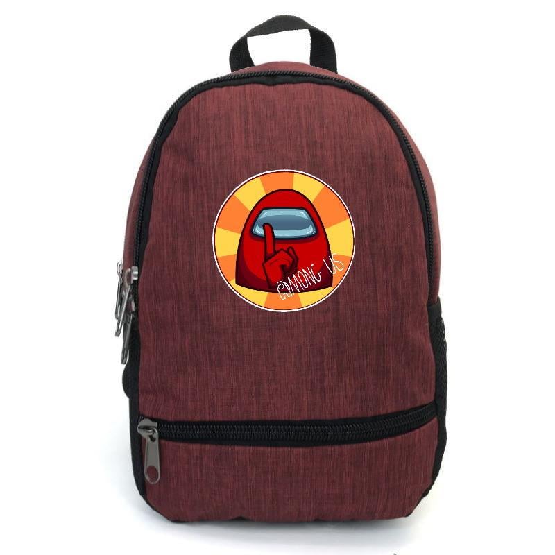 Школьный рюкзак подростковый Cappuccino Toys AMNG-001 с принтом Among Us 12,5 л Красный (1367213633)