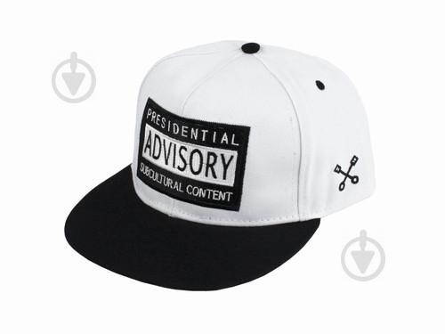 Бейсболка peaked cap ADVISORY YM One sizе Білий з чорним (23204)
