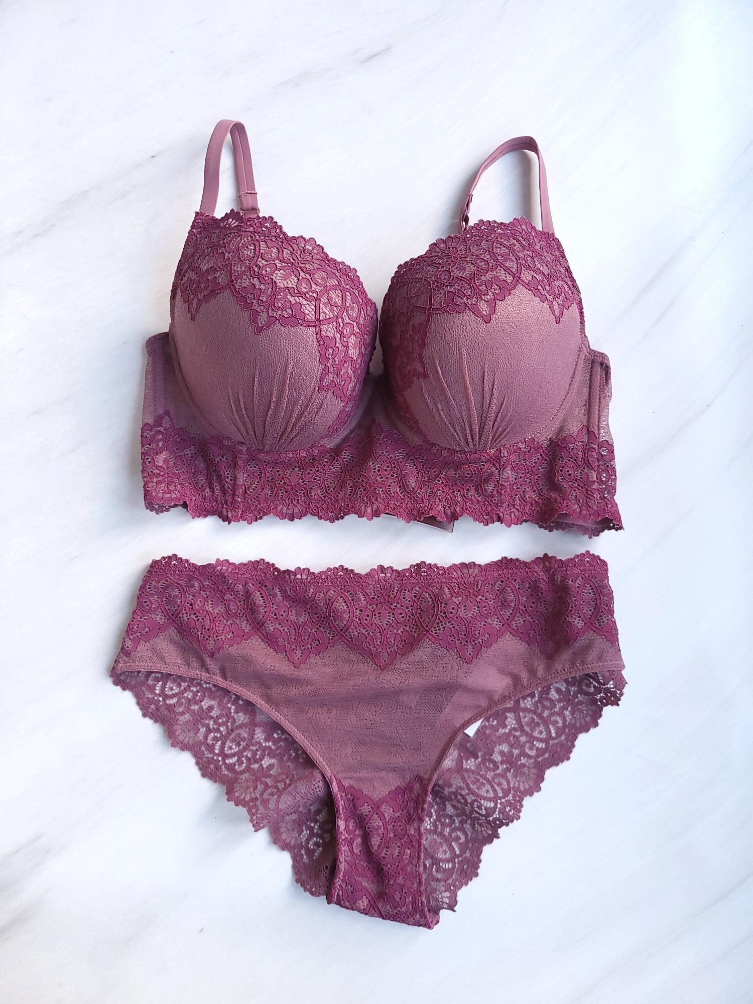 Комплект кружевного белья Anabel Arto 85D XL Фиолетовый (А-235 А-236)