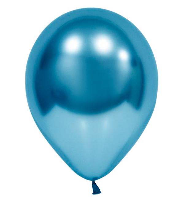 Воздушные шары Balonevi 30 см 5 шт. Голубой хром (11023899)