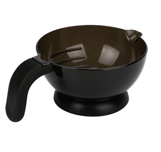 Миска для окрашивания волос ДенІС professiona Премиум с резинкой и прорезиненной ручкой 360 мл Серый (1453071730)