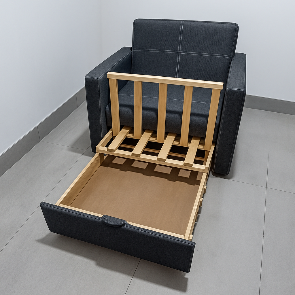 Диван-крісло м'який розкладний Tobi Sho Максіан рогожка Bahama 1140х850х830 мм 23/Ягідний - фото 5