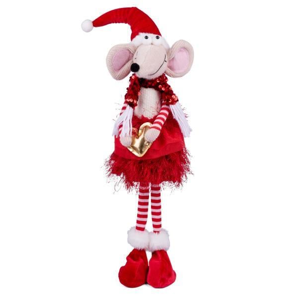 Мягкая игрушка новогодняя Novogod'ko Мышонок Девочка 56 см (974785)