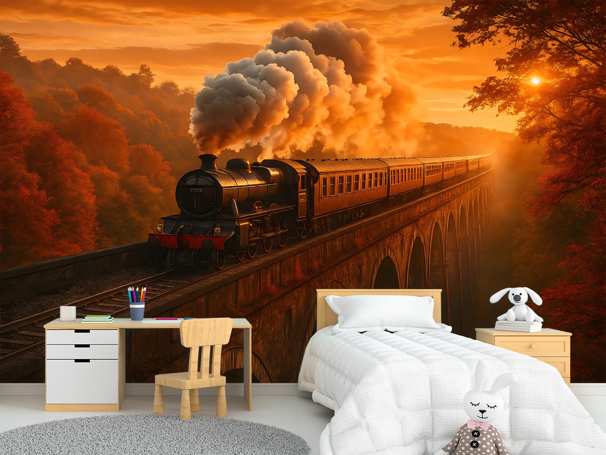 Фотошпалери флізелінові Upstream Полярний експрес в тунелі серед гір 153х230 см (S5CAR-034/3) - фото 7 Фотошпалери флізелінові Upstream Полярний експрес в тунелі серед гір 153х230 см (S5CAR-034/3) - фото 7