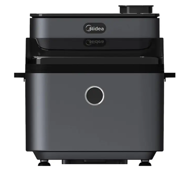 Мультипечь аэрогриль Midea 7 л, 1700 Вт, сенсорное управление, откидная крышка, 7 программ приготовления, фритюрница без масла