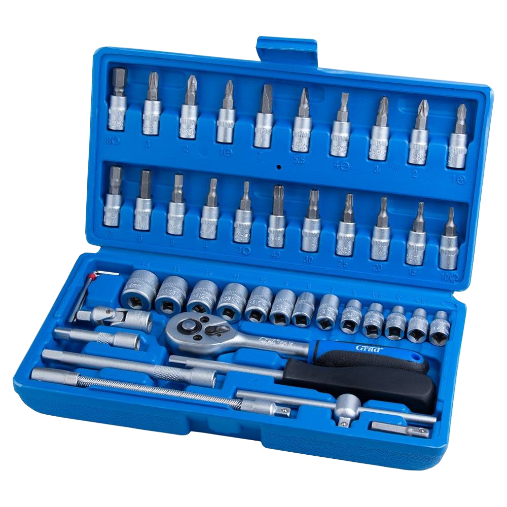 Набор инструментов GradStart 1/4" 46 ед. в кейсе (6003015)