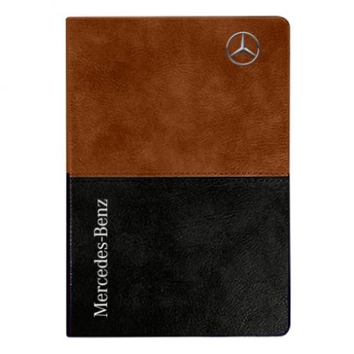 Блокнот двухцветный Mercedes-Benz в линию 112 листов Коричнево-черный (16046978-71-188301)
